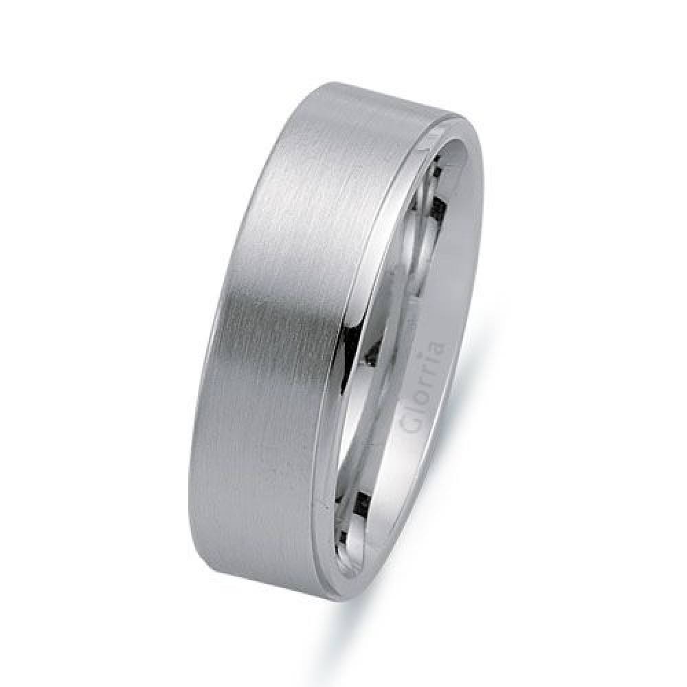Glorria Gümüş 7mm Erkek Alyans Yüzük Glorria Gümüş 7mm Erkek Alyans Yüzük