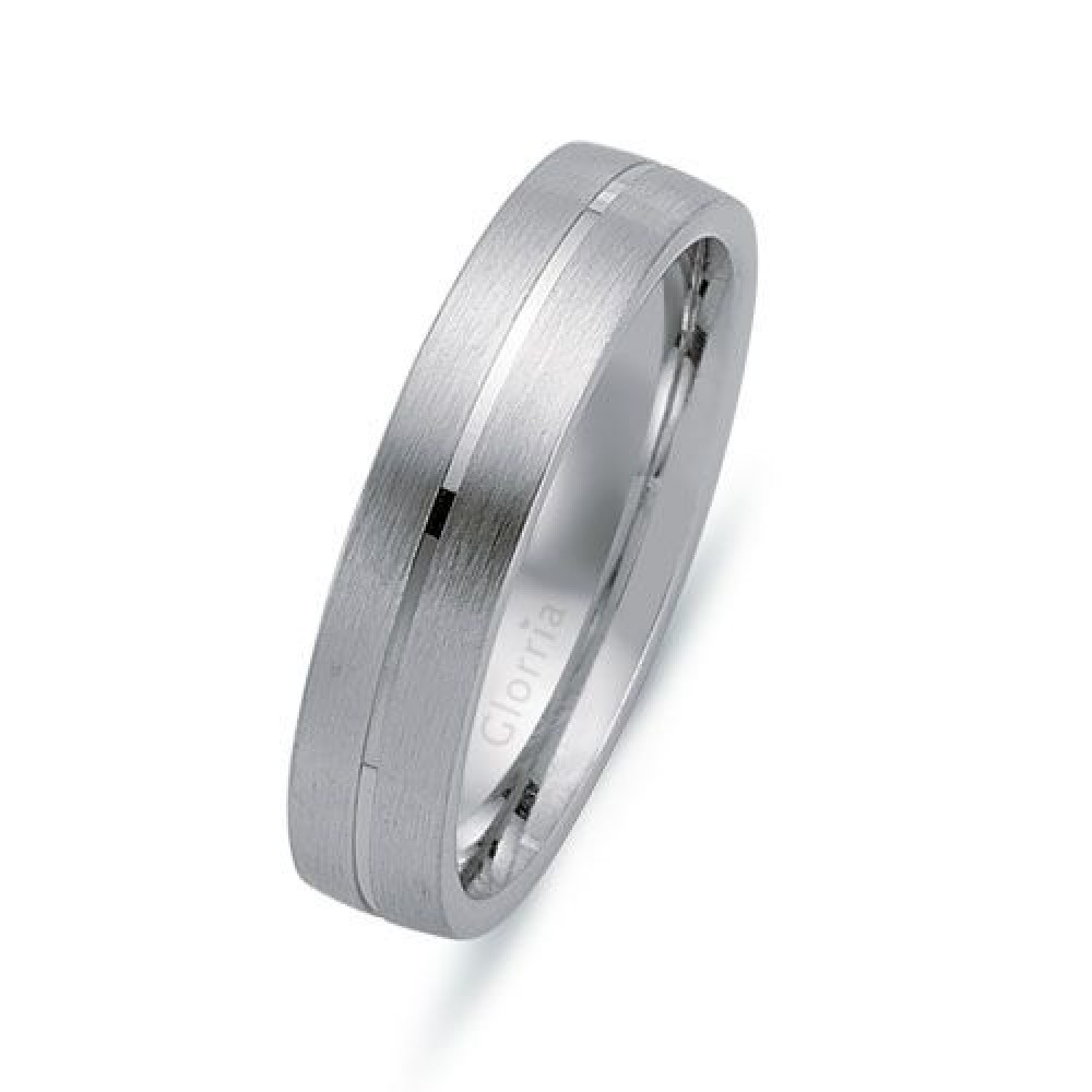 Glorria Gümüş 6mm Erkek Alyans Yüzük Glorria Gümüş 6mm Erkek Alyans Yüzük