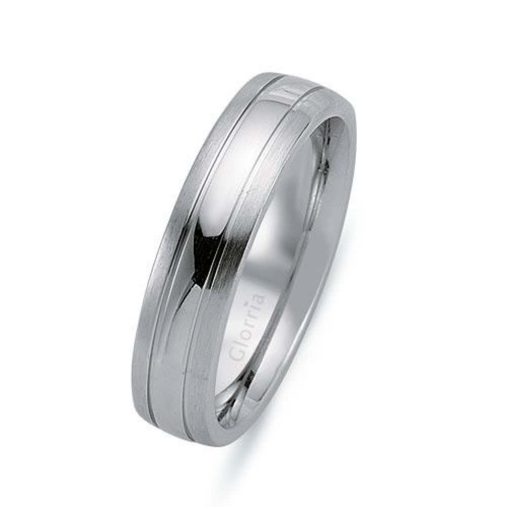 Glorria Gümüş 6.5mm Erkek Alyans Yüzük Glorria Gümüş 6.5mm Erkek Alyans Yüzük