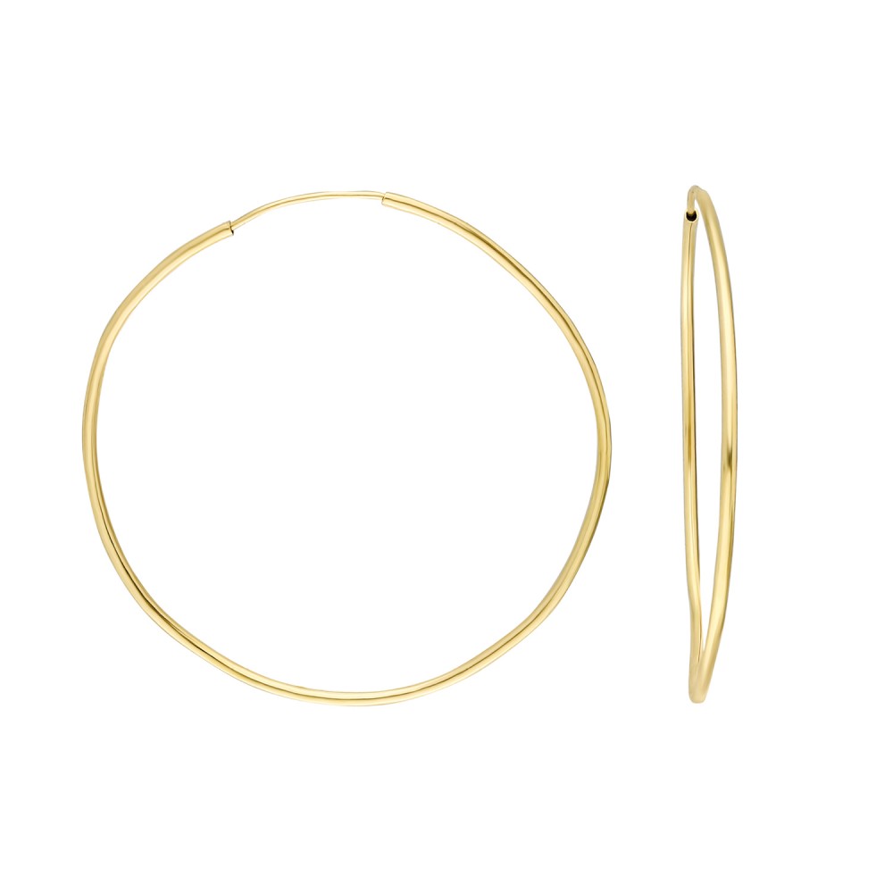 Glorria Altın 4,5 cm Halka Küpe Glorria Altın 4,5 cm Halka Küpe