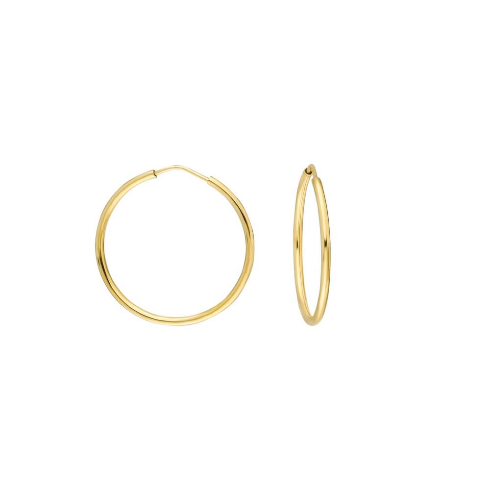 Glorria Altın 2,5 cm Halka Küpe Glorria Altın 2,5 cm Halka Küpe