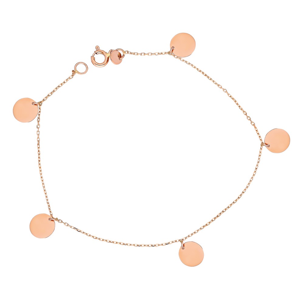 Glorria Rose Altın Plaka Bileklik Glorria Rose Altın Plaka Bileklik