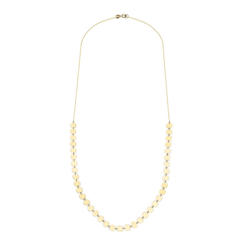 Glorria Altın 50cm Pullu Kolye Glorria Altın 50cm Pullu Kolye