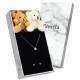 Glorria Gümüş Tektaş Kolye, Küpe Hediye Seti - VK1068-HS Glorria Gümüş Tektaş Kolye, Küpe Hediye Seti - VK1068-HS